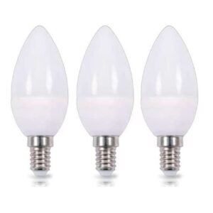 AMP LED PACK3 FLAM OPAL 6W6K E14